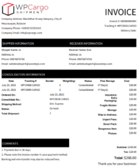 WPCargo Invoice Addon - Image 4